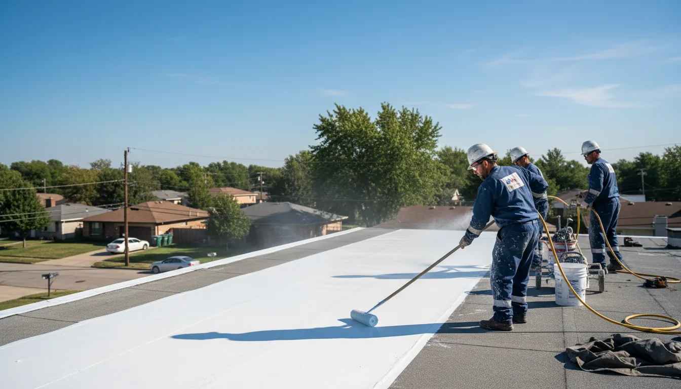 Commercial roof coating in Forest Park, GA near me